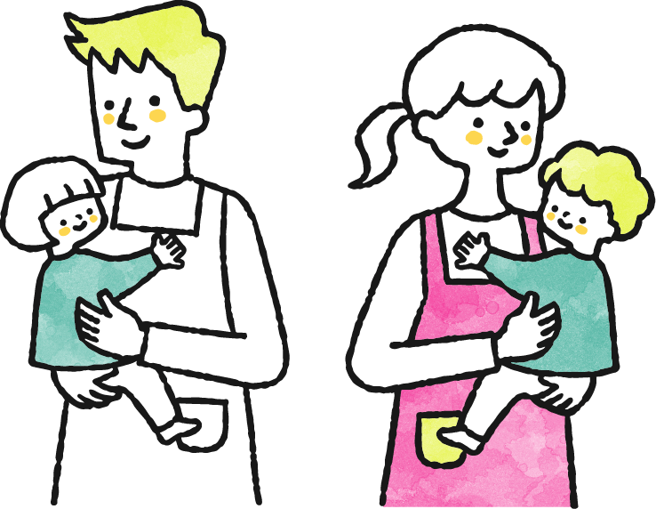 男性と女性のイラスト