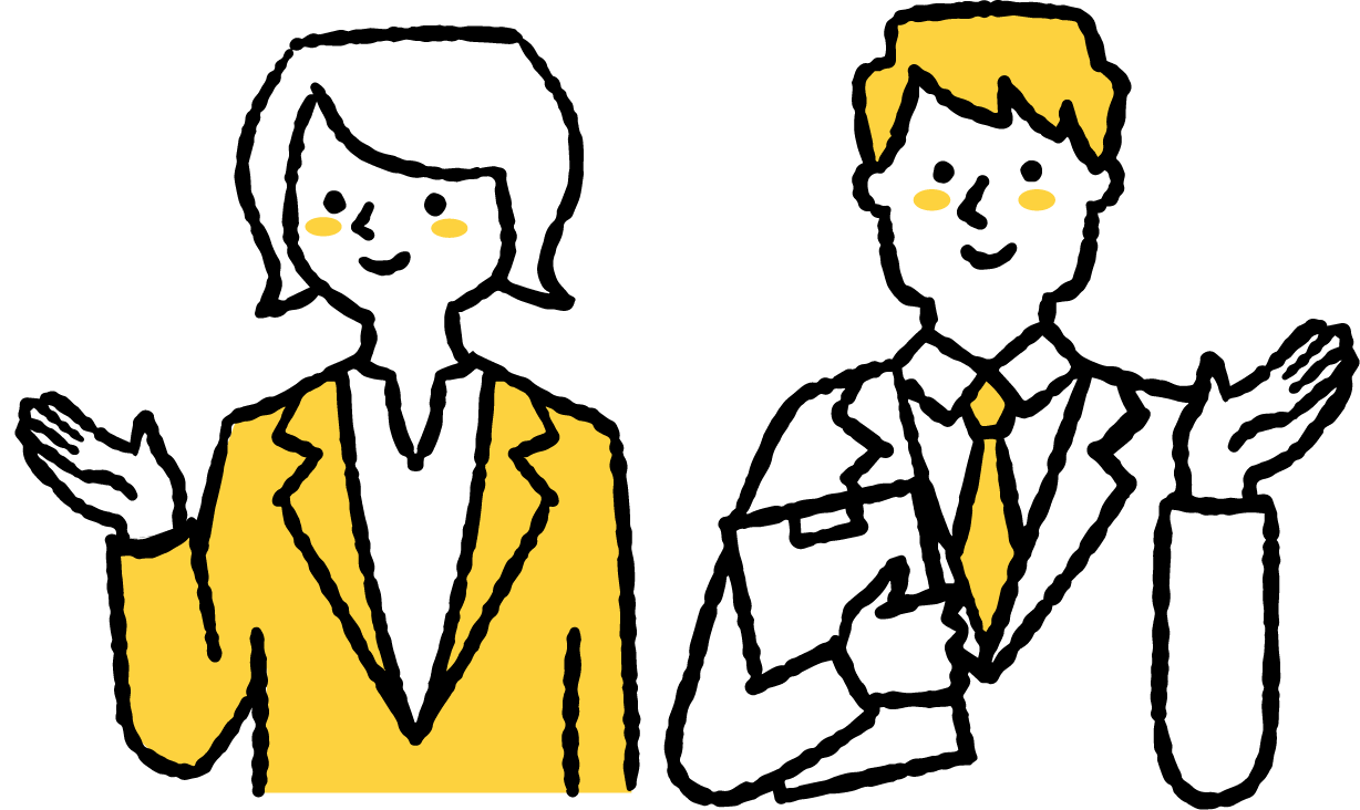 男性と女性のイラスト